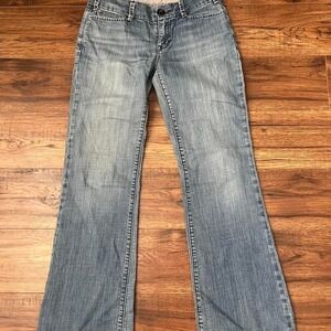 Vintage Gap Curvy Low Rise Flare Bootcut Denim Jeans Women 2 Y2K Streetwear